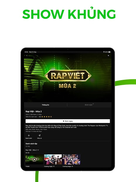 Screenshots VieON: Ứng dụng xem phim, game show Người Ấy Là Ai, Quý Ông Đại Chiến,...