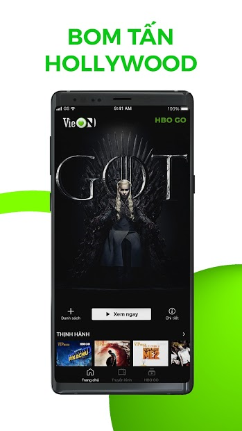 Screenshots VieON: Ứng dụng xem phim, game show Người Ấy Là Ai, Quý Ông Đại Chiến,...