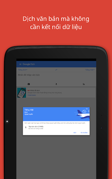 Screenshots Google Dịch - Công cụ dịch ngôn ngữ thông minh