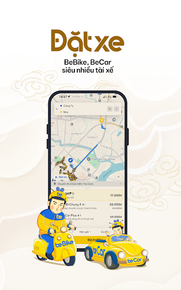 Screenshots be - Nền tảng đa dịch vụ: Gọi xe, giao đồ ăn, hàng
