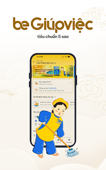 Screenshots be - Nền tảng đa dịch vụ: Gọi xe, giao đồ ăn, hàng