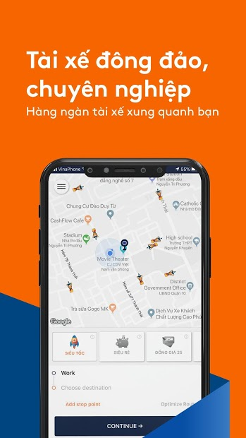 Screenshots AhaMove: Ứng dụng giao hàng tận nhà