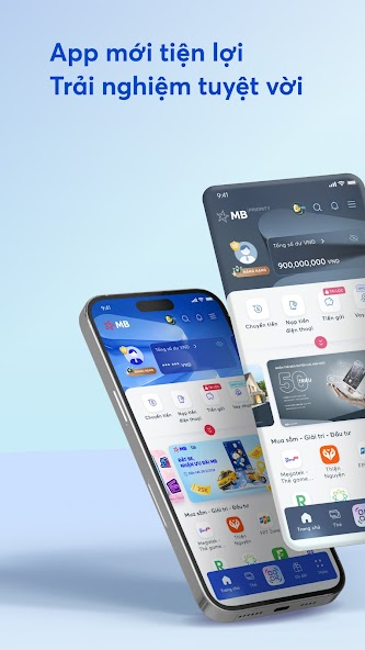 Screenshots Ứng dụng MB Bank: Chuyển khoản miễn phí, thanh toán hóa đơn