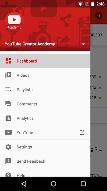 Screenshots YouTube Studio - Phần mềm dành cho Youtuber