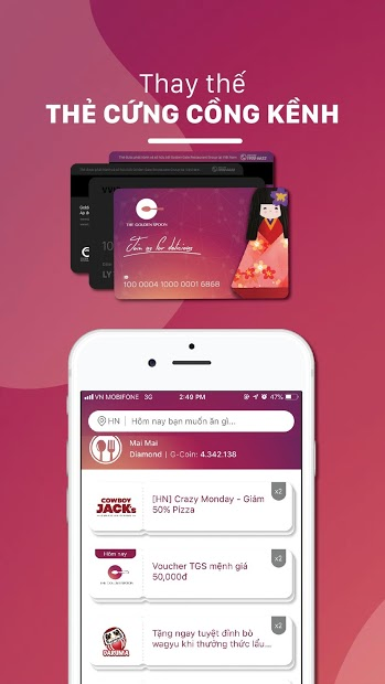 Screenshots Chiếc Thìa Vàng - Ứng dụng đặt chiếc thìa vàng