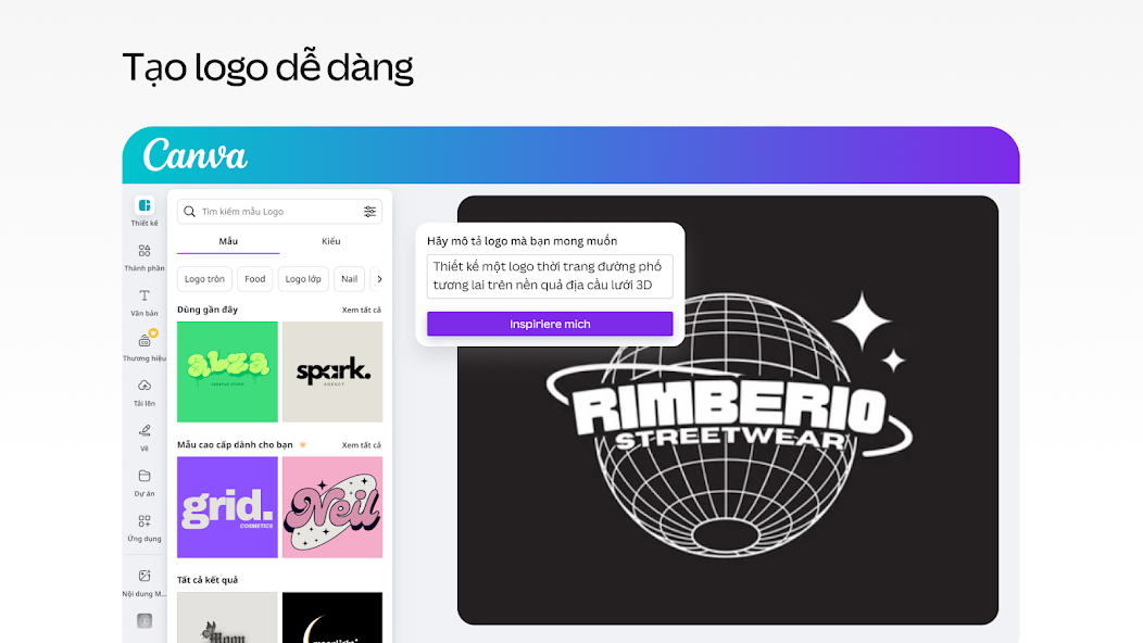 Screenshots Canva - Công cụ sửa ảnh & thiết kế đồ họa miễn phí Canva