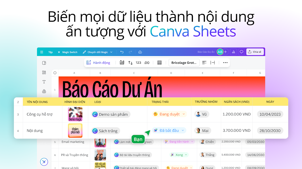 Screenshots Canva - Công cụ sửa ảnh & thiết kế đồ họa miễn phí Canva