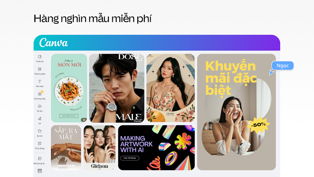 Screenshots Canva - Công cụ sửa ảnh & thiết kế đồ họa miễn phí Canva