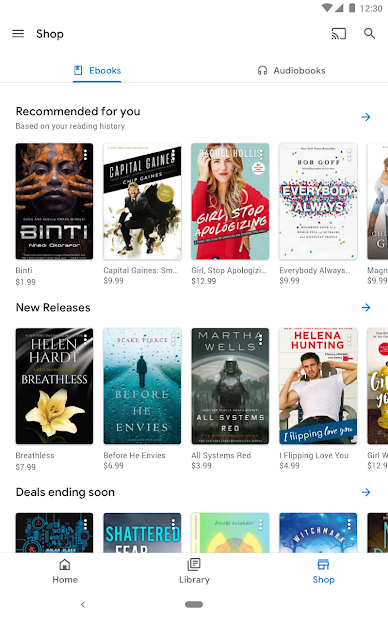 Screenshots Google Play Sách: Thư viện sách hay luôn được cập nhật