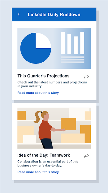 Screenshots LinkedIn: Jobs, Business News & Social Networking LinkedIn