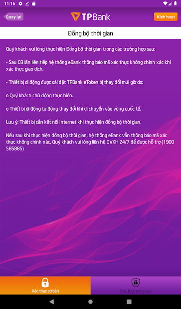 Screenshots TPBank eToken TPBank