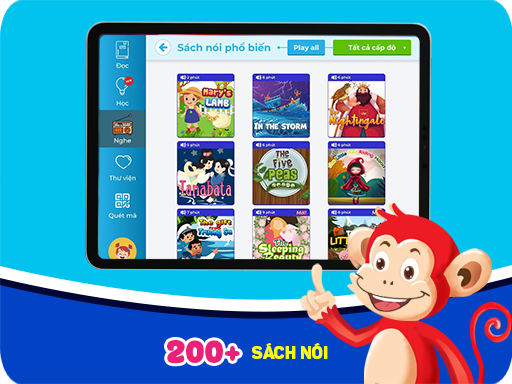 Screenshots Ứng dụng Monkey Stories: Học tiếng Anh dành cho trẻ em