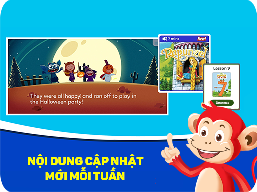 Screenshots Ứng dụng Monkey Stories: Học tiếng Anh dành cho trẻ em