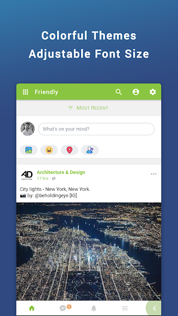 Screenshots Friendly for Facebook - Truy cập Facebook, Instagram, Twitter, youtube,... trên một ứng dụng