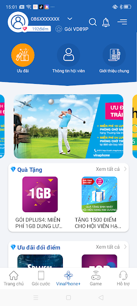 Screenshots My VNPT: Quản lý dịch vụ di động, cáp quang, truyền hình