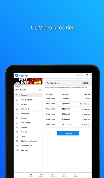 Screenshots MyClip - Mạng xã hội Video: Cập nhật video HOT liên tục