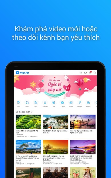 Screenshots MyClip - Mạng xã hội Video: Cập nhật video HOT liên tục