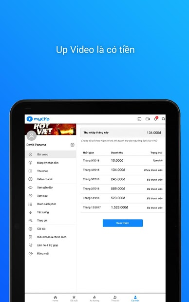 Screenshots MyClip - Mạng xã hội Video: Cập nhật video HOT liên tục
