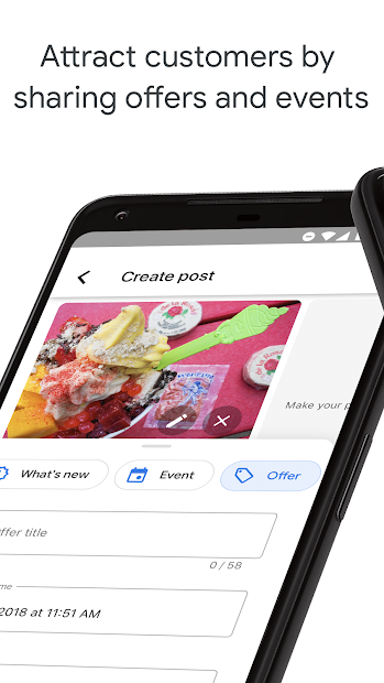 Screenshots Google My Business - Connect with your Customers