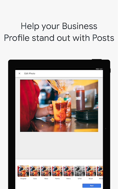 Screenshots Google My Business - Connect with your Customers