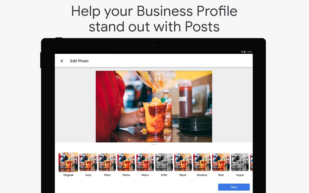 Screenshots Google My Business - Connect with your Customers