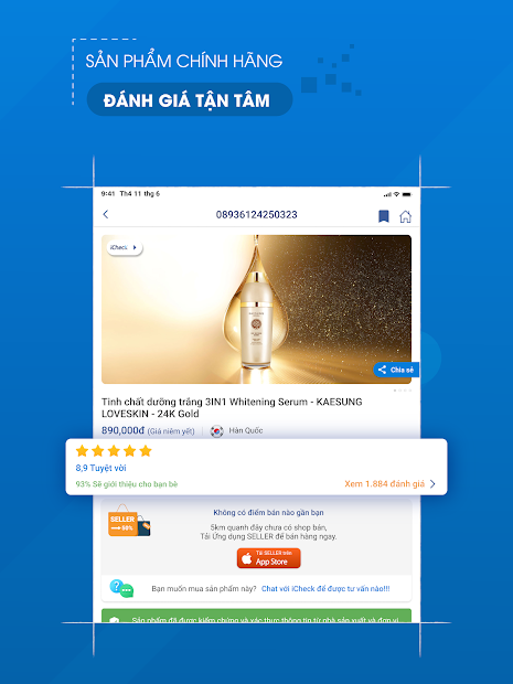 Screenshots iCheck Scanner & Shopping - Ứng dụng check hàng hoá