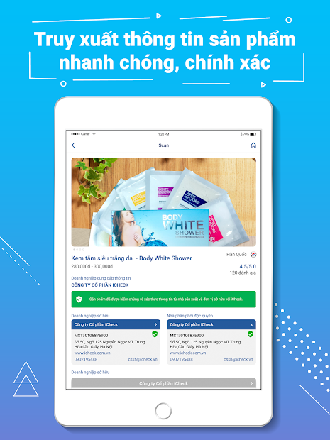 Screenshots iCheck Scanner & Shopping - Ứng dụng check hàng hoá