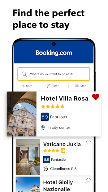 Screenshots Booking.com: Ưu đãi du lịch về hách sạn, căn hộ và chỗ ở
