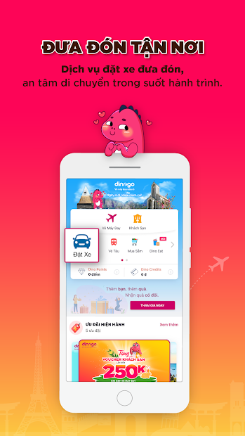Screenshots Dinogo - Đặt vé máy bay, khách sạn, tour du lịch
