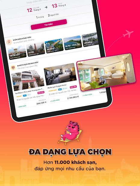 Screenshots Dinogo - Đặt vé máy bay, khách sạn, tour du lịch