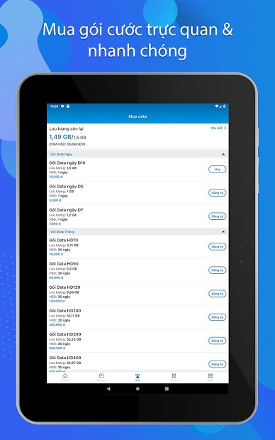 Screenshots My MobiFone - Tra cứu thông tin tài khoản MobiFone
