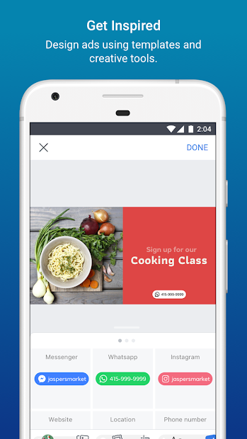 Screenshots Quảng cáo trên Facebook: Ứng dụng tạo, quản lý quảng cáo trên Facebook đơn giản