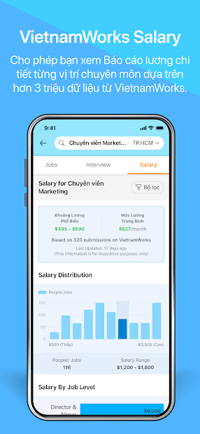 Screenshots VietnamWorks - Việc Làm và Tuyển Dụng: Tìm kiếm việc làm và nộp CV trực tuyến