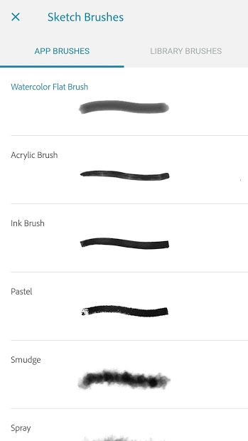 Screenshots Adobe Photoshop Sketch - phần mềm vẽ trong thiết kế