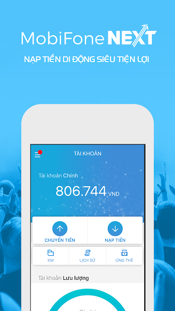 Screenshots MobiFone Next: Ứng dụng nạp tiền, tra cứu cước điện thoại