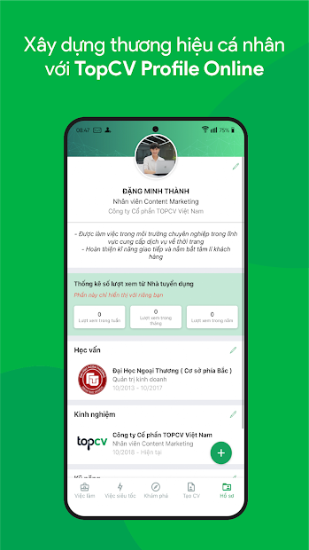 Ứng Dụng Topcv - Tạo Cv Và Tìm Việc Làm Phù Hợp | Link Tải, Cách Sử Dụng,  Mẹo Thủ Thuật