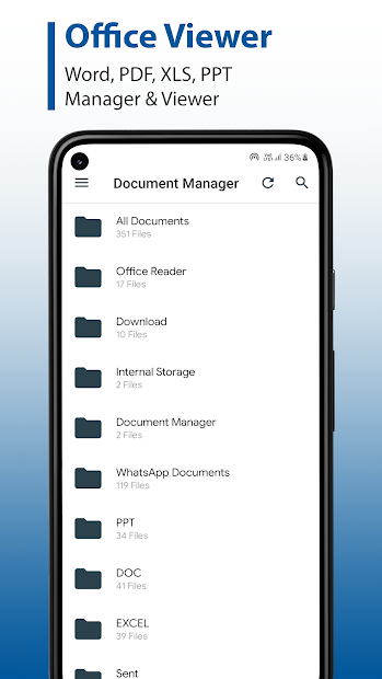 Screenshots Document Manager - Trình quản lý và xem tài liệu