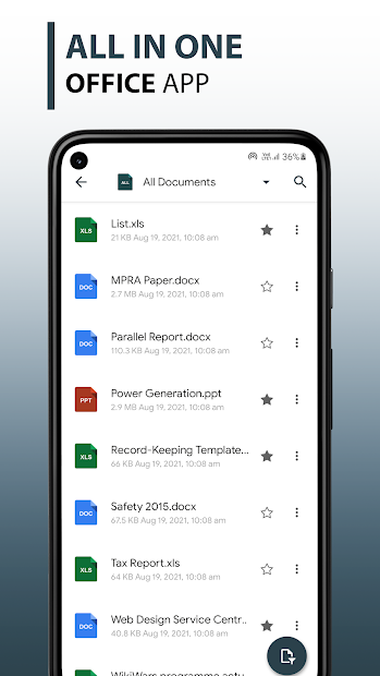 Screenshots Document Manager - Trình quản lý và xem tài liệu