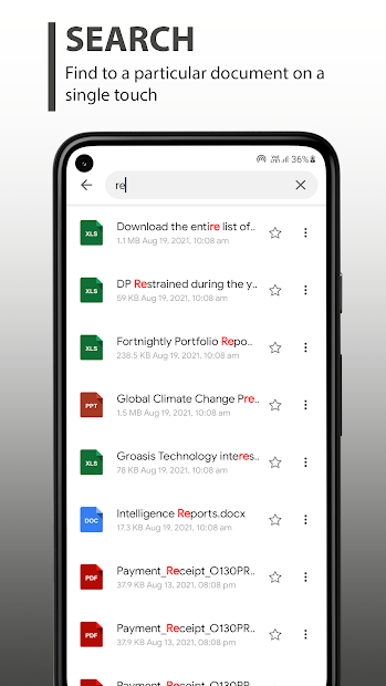 Screenshots Document Manager - Trình quản lý và xem tài liệu