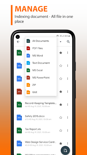 Screenshots Document Manager - Trình quản lý và xem tài liệu