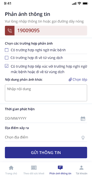 Screenshots Tải NCOVI: Ứng dụng truy vết COVID-19, khai báo y tế cách ly