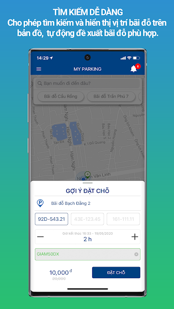 Screenshots MyParking - Hỗ trợ tìm bãi đỗ xe nhanh chóng