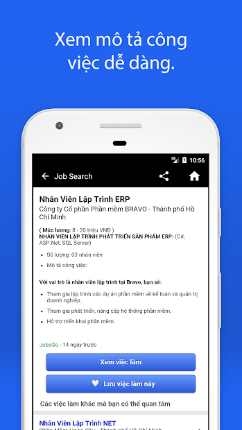 Screenshots Việc làm Indeed - Tìm kiếm việc làm nhanh chóng, thuận tiện