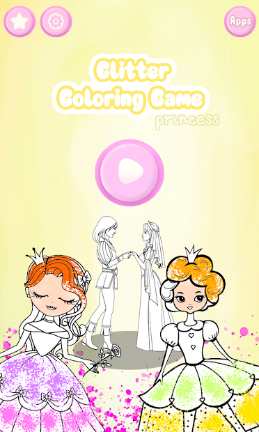 Screenshots Princess Coloring Book for Kids - Glitter- Sách tô màu công chúa cho bé