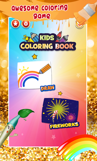 Screenshots Kitchen Coloring Book With Animation - Glitter: Sách tô màu dụng cụ nhà bếp cho bé