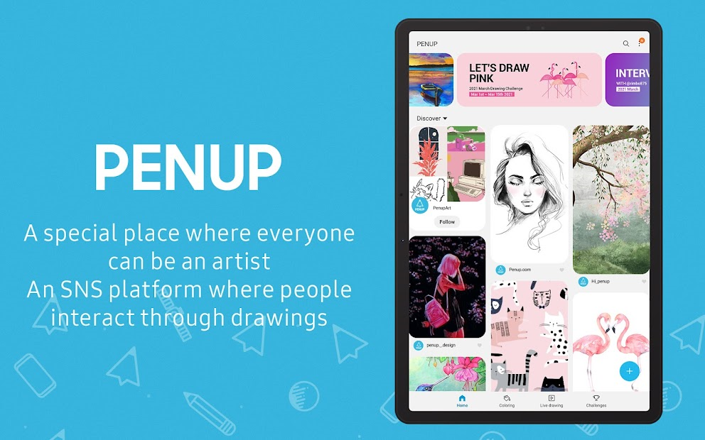 Screenshots PENUP - Share your drawings: Ứng dụng vẽ và thiết kế hình ảnh