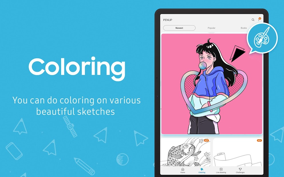 Screenshots PENUP - Share your drawings: Ứng dụng vẽ và thiết kế hình ảnh