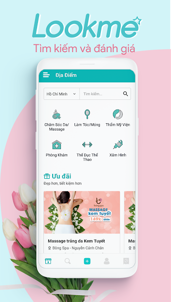 Screenshots Lookme - Đặt lịch làm đẹp: Điểm kết nối giữa người làm đẹp và chủ spa nhanh nhất