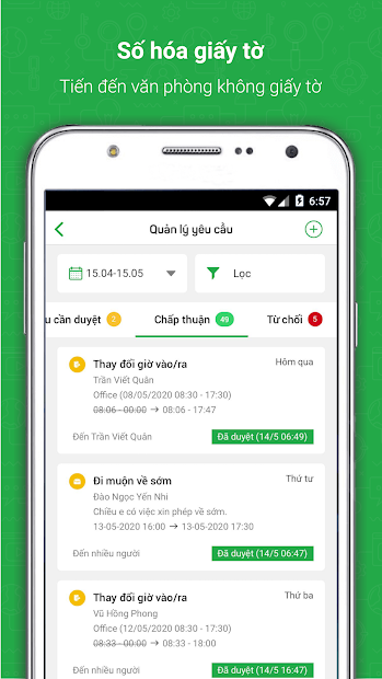Screenshots Tanca.io - Chấm công & Tính lương, Quản lý Nhân sự