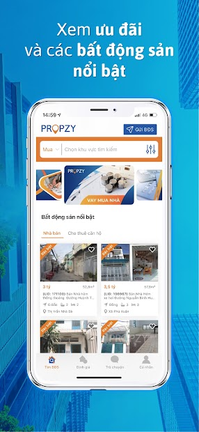 Screenshots Prozy - Dịch vụ Bất động sản: Ứng dụng đăng tin rao bán nhà đất hiệu quả